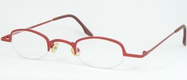 Vintage Optik Bischoff 348 Col 3 Red Eyeglasses Glasses Metal Frame 39-26-133mm - £48.12 GBP