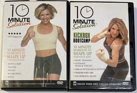 10 Minute Solution - Kickbox Bootcamp - Whole Body Workout DVD LOT of 2 - £5.94 GBP