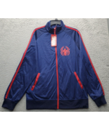 Marvel Spiderman Track Jacket Mens Large Multi Fleece Lined Windbreaker ... - $428.64 MXN