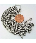 Stainless Steel Chain Tassel Pendant - $23.59
