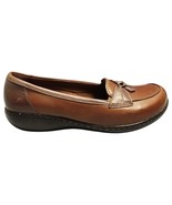 Clarks Ashland Bubble Loafer Shoes Womens 11 Brown Black Leather Upper S... - $39.40