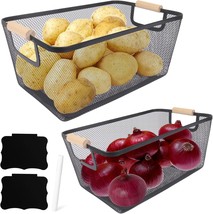 Potato And Onion Storage Bin, 2 Set Potato Bin And Onion Container,, Pro... - $762.86 MXN
