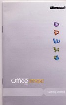 MICROSOFT OFFICE: MAC 2004 MANUAL ONLY, 32 pages - £12.50 GBP