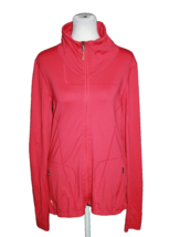 Lole Women&#39;s Zip Front Jacket Berry Pink Fitted Athletic UPF 50 Size Med... - $22.50