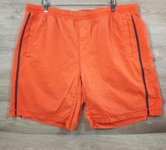 Lululemon Atletica Vintage Men Athletic Beach Shorts Orange Swim Sport P... - $34.85