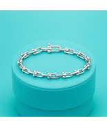 Elegant Sterling Silver Medium Link Bracelet 6.5 Inch - €88,69 EUR