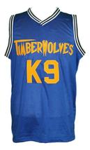 Air Bud K9 Timberwolves Basketball Jersey New Sewn Blue Any Size image 4