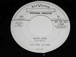 Nita Rita And Ruby Rock Love Pledging My Love 45 Rpm Record Vinyl RCA Promo - £38.60 GBP