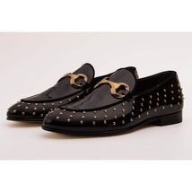The Jupiter Shoe Black Spike Leather Bit Dress Loafer Limited Edition Men Shoe image 2