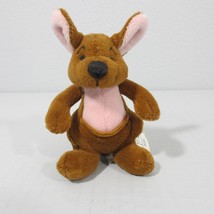 Ikea SÖT Kangaroo 4 inch Plush Stuffed Animal Toy Mini Brown Pink Sot - £7.78 GBP