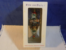 Retired Fitz And Floyd Florentine Teardrop Christmas Ornament - Mint In Box - £17.56 GBP