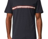 Bally men&#39;s short sleeve striped logo t-shirt Navy Blue - €125,80 EUR