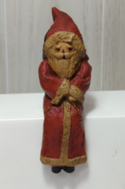 Santa shelf sitter figurine old world style sack teddy bear possibly Asi... - $6.85