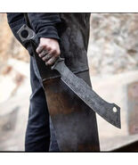 Custom Handmade Carbon Steel Full Tang Machete Kukri Knife Outdoor Hunti... - $107.91