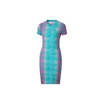 PUMA Classics Women&#39;s AOP Brighter Days S/S T-Shirt Dress Viridian Green Size S - £39.56 GBP