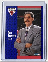1991-92 Fleer Basketball Coach Phil Jackson Card Mint #28 Chicago Bulls - £2.35 GBP