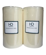 Unscented Pillar Candle, 4 x 7 inches, HD DESINGNS , High quality Wax Pa... - £13.15 GBP