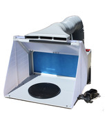 Portable Hobby Art Airbrush Paint Spray Booth Kit W/ Exhaust Filter &amp; LE... - $149.90 CAD+