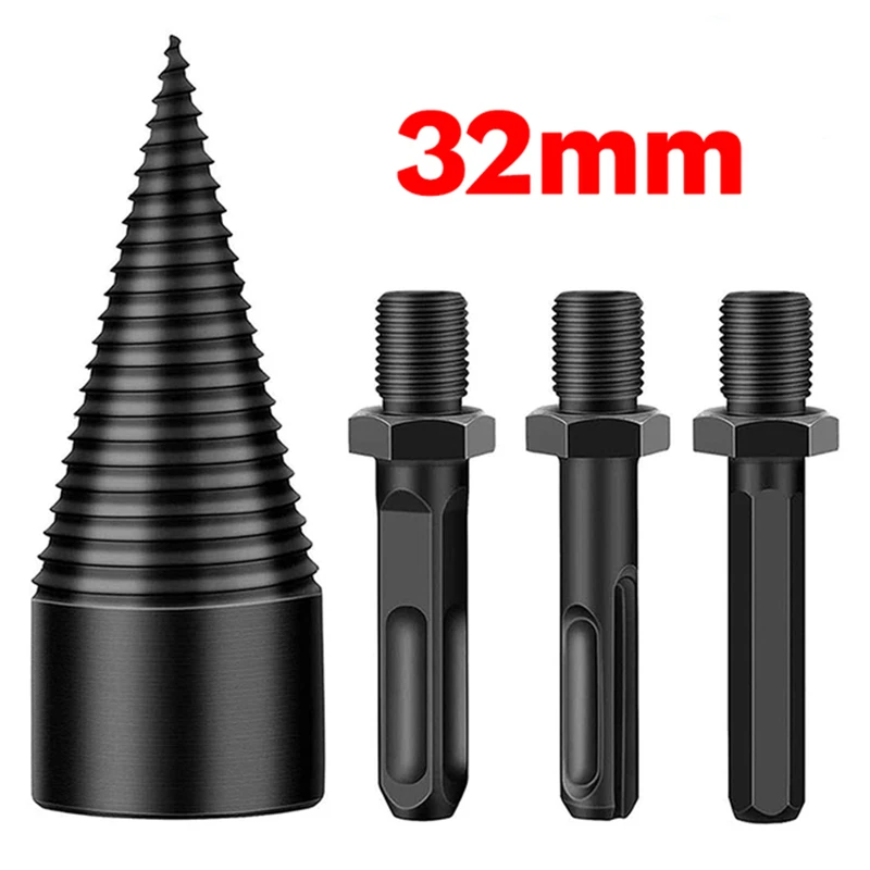 32/42mm Fire Splitter hine Drill Bit Round/Hexagonal Shank  Splitting Cone Reame - $266.07