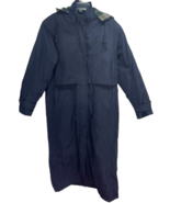 Eddie Bauer Women’s Winter Parka Long Coat Wool Lined Navy Microfiber Sz... - £49.77 GBP