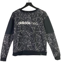 Adidas Constellations Sweatshirt Womens Small Pullover Black Athletic Neo - £7.84 GBP