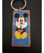 Disneyland Mickey Mouse “DICK” Name Keychain Keyring Vintage 90s - $111.29 MXN