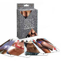 Sexy Girl and Guy Playing Cards - £22.94 GBP