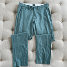 J Crew The Sutton Green Straight Fit Green Cotton Chinos 31 x 31 - $30.60