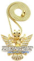 Dipset Necklace New Iced Out Pendant 30 Inch Chain Diplomats - £15.97 GBP