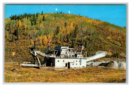 Gold Dredge by Hill near Dawson City, Yukon Gold Prospecting Postcard Un... - $4.89