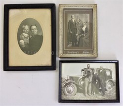Lot 1900s Antique 3pc Gilbert Family Photos Norristown Pa Emily Harold Zamsky - £51.04 GBP