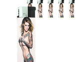 Tattoo Pin Up Girls D20 Lighters Set of 5 Electronic Refillable Butane  - $15.79