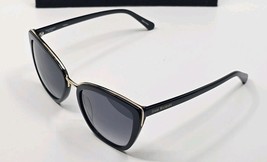 Isaac Mizrahi Black Gold Sunglasses Cat Eye Oversized 56 21 145 IM30243 ... - $59.39