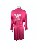 Kate Spade Eat Cake for Breakfast Hot Pink Short Robe Womens Size Medium... - $76.44