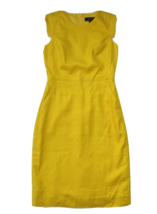 NWT J.Crew Resume Sheath in Golden Sun Yellow Stretch Linen Dress 2 $168 - £78.89 GBP
