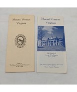 Mount Vernon Ladies Association Of The Union Informational Pamphlet - $10.02