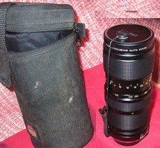 Vivitar 75-205mm 1:38 Close Focus Auto Macro Zoom Film Camera Lens + Soft Case - £35.88 GBP