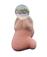 Female Bead Mosaic Woman Figurine Statue Sculpture Art Glass Irridescent... - $1,043.42 MXN