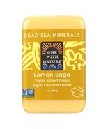 One With Nature Dead Sea Mineral Lemon Verbena Soap - 7 Oz - £11.29 GBP