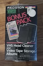 RECOTON VIDEO VHS HEAD CLEANER TAPE VIDEO TAPE sTORAGE ALBUMS Bonus Pack... - £35.39 GBP