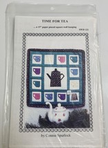 Time For Tea a 15&quot; Paper Square Wall Hanging SWD 121 Pattern By Connie Spurlock - £7.90 GBP