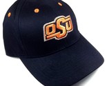OSU COWBOYS OKLAHOMA STATE UNIVERSITY BLACK ADJUSTABLE HAT CAP LOGO MASC... - $16.10