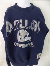 Rare Vintage 1993 Dallas Cowboys Logo Sweatshirt by Nutmeg Mills SIZE L KIDS HTF - £23.86 GBP