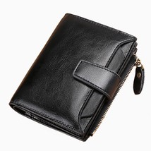 Zency 100% Leather Women Wallets Small Casual Simple Female Clutch Purse Clip Po - £41.62 GBP