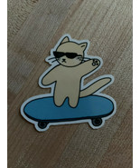 Coolie Cat on the skateboard for stationery &amp; more | Laptop &amp; Hydro Stic... - $2.97