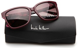 NEW NICOLE MILLER RYDER C03 Burgundy SUNGLASSES 55-16-135 B44mm Polarized - £70.43 GBP