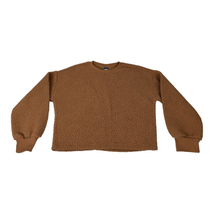 Old Navy Youth Boy&#39;s Brown Fleece Crew Neck Sweater Size XL - £15.45 GBP
