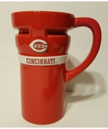 Vintage Cincinnati Reds Tall Ceramic Coffee Mug Cup Tumbler MLB - £15.61 GBP