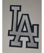 LA -   BLUE/WHITE LOGO - 3 1/2X 2 1.2&quot; - Embroidered Iron-On/Sew Patch-F... - €3,38 EUR