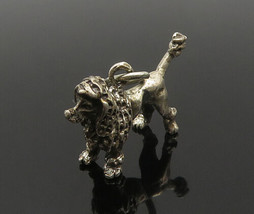 925 Sterling Silver - Vintage Petite Dark Tone Poodle Dog Pendant - PT15975 - £25.08 GBP